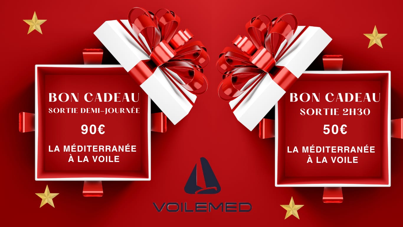 Bons cadeaux Voilemed — sortie demi-journée 90€ et sortie 2h30 50€